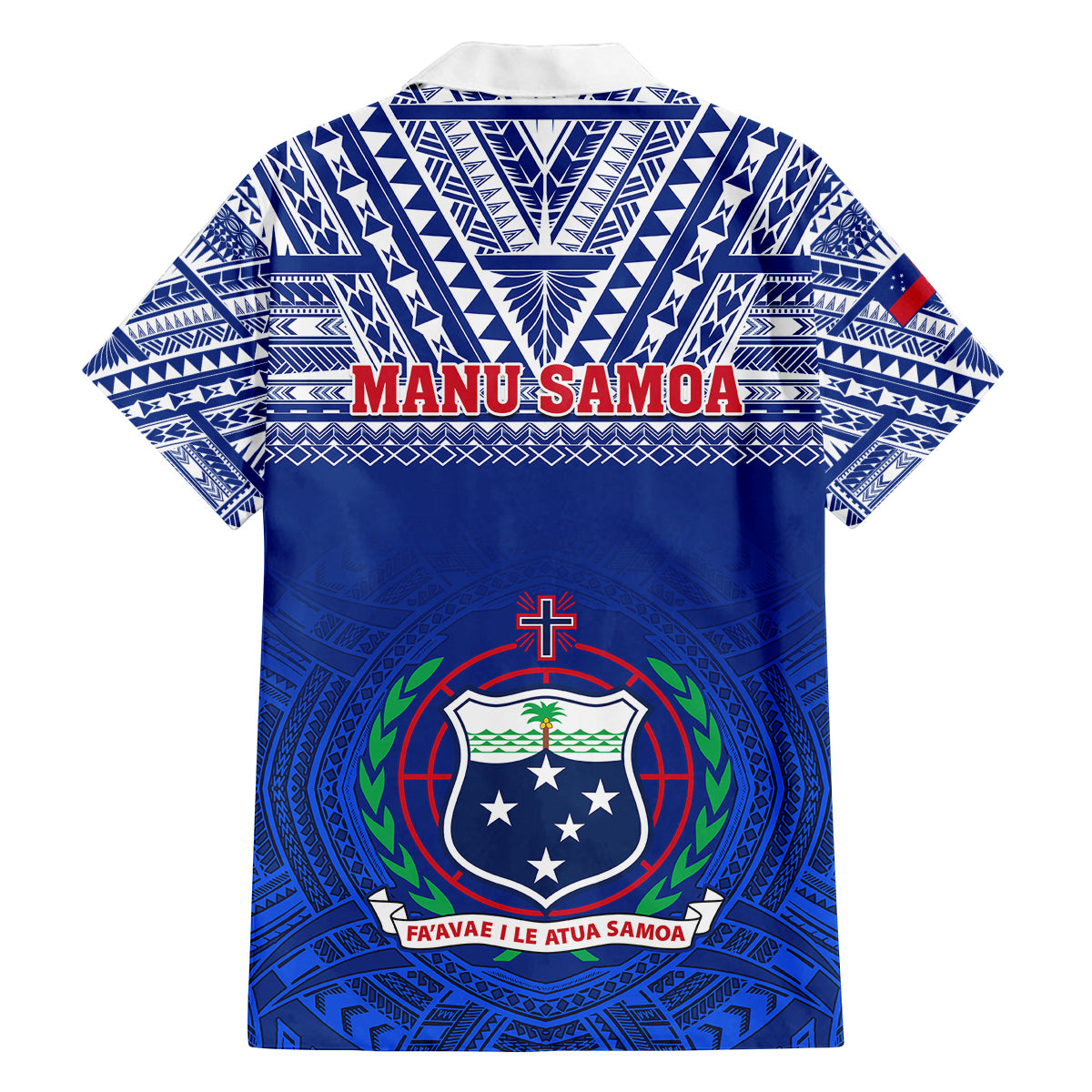 Samoa Rugby Family Matching Summer Maxi Dress and Hawaiian Shirt Manu Samoa Polynesian Tatoo Pattern - Wonder Print Shop