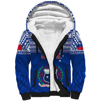 Samoa Rugby Sherpa Hoodie Manu Samoa Polynesian Tatoo Pattern - Wonder Print Shop