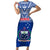 Samoa Rugby Short Sleeve Bodycon Dress Manu Samoa Polynesian Tatoo Pattern - Wonder Print Shop