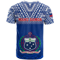 Samoa Rugby T Shirt Manu Samoa Polynesian Tatoo Pattern - Wonder Print Shop