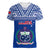 Samoa Rugby Women V Neck T Shirt Manu Samoa Polynesian Tatoo Pattern - Wonder Print Shop