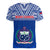 Samoa Rugby Women V Neck T Shirt Manu Samoa Polynesian Tatoo Pattern - Wonder Print Shop