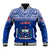 Custom Samoa Rugby Baseball Jacket Manu Samoa Polynesian Tatoo Pattern - Wonder Print Shop