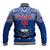 Custom Samoa Rugby Baseball Jacket Manu Samoa Polynesian Tatoo Pattern - Wonder Print Shop