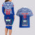 Custom Samoa Rugby Couples Matching Long Sleeve Bodycon Dress and Hawaiian Shirt Manu Samoa Polynesian Tatoo Pattern - Wonder Print Shop