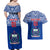 Custom Samoa Rugby Couples Matching Off Shoulder Maxi Dress and Hawaiian Shirt Manu Samoa Polynesian Tatoo Pattern - Wonder Print Shop