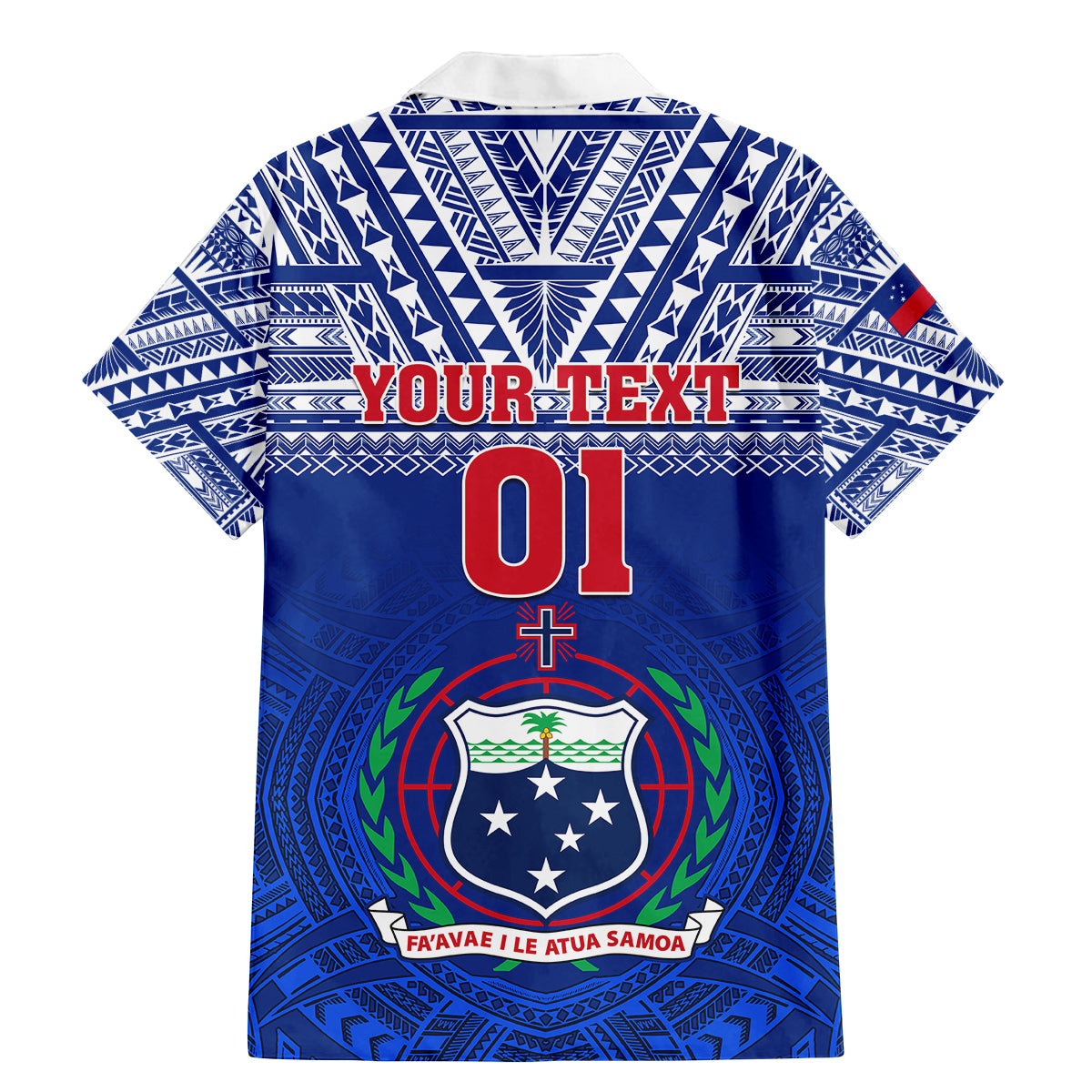 Custom Samoa Rugby Family Matching Mermaid Dress and Hawaiian Shirt Manu Samoa Polynesian Tatoo Pattern - Wonder Print Shop