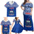 Custom Samoa Rugby Family Matching Off Shoulder Maxi Dress and Hawaiian Shirt Manu Samoa Polynesian Tatoo Pattern - Wonder Print Shop