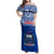 Custom Samoa Rugby Family Matching Off Shoulder Maxi Dress and Hawaiian Shirt Manu Samoa Polynesian Tatoo Pattern - Wonder Print Shop