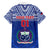 Custom Samoa Rugby Family Matching Short Sleeve Bodycon Dress and Hawaiian Shirt Manu Samoa Polynesian Tatoo Pattern - Wonder Print Shop