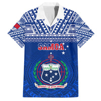 Custom Samoa Rugby Family Matching Summer Maxi Dress and Hawaiian Shirt Manu Samoa Polynesian Tatoo Pattern - Wonder Print Shop
