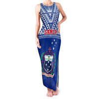 Custom Samoa Rugby Family Matching Tank Maxi Dress and Hawaiian Shirt Manu Samoa Polynesian Tatoo Pattern - Wonder Print Shop