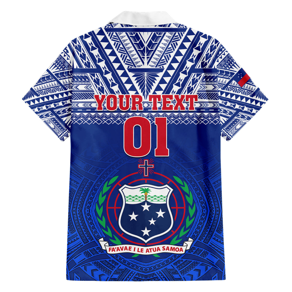 Custom Samoa Rugby Hawaiian Shirt Manu Samoa Polynesian Tatoo Pattern - Wonder Print Shop