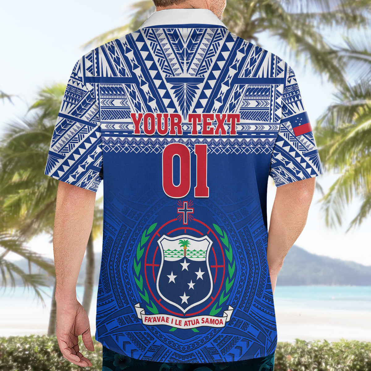 Custom Samoa Rugby Hawaiian Shirt Manu Samoa Polynesian Tatoo Pattern - Wonder Print Shop