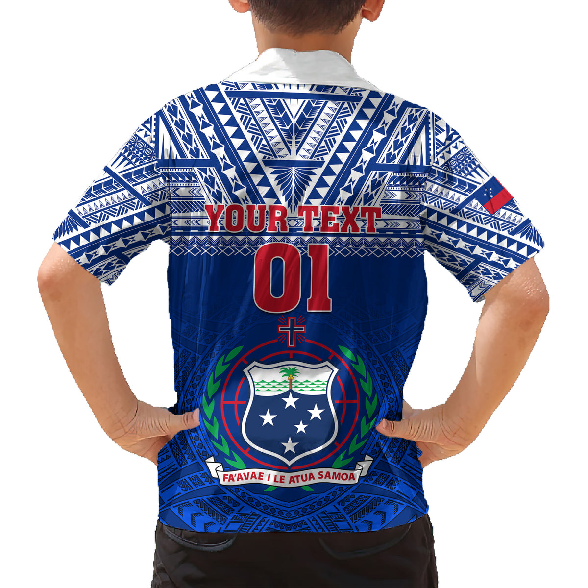 Custom Samoa Rugby Hawaiian Shirt Manu Samoa Polynesian Tatoo Pattern - Wonder Print Shop
