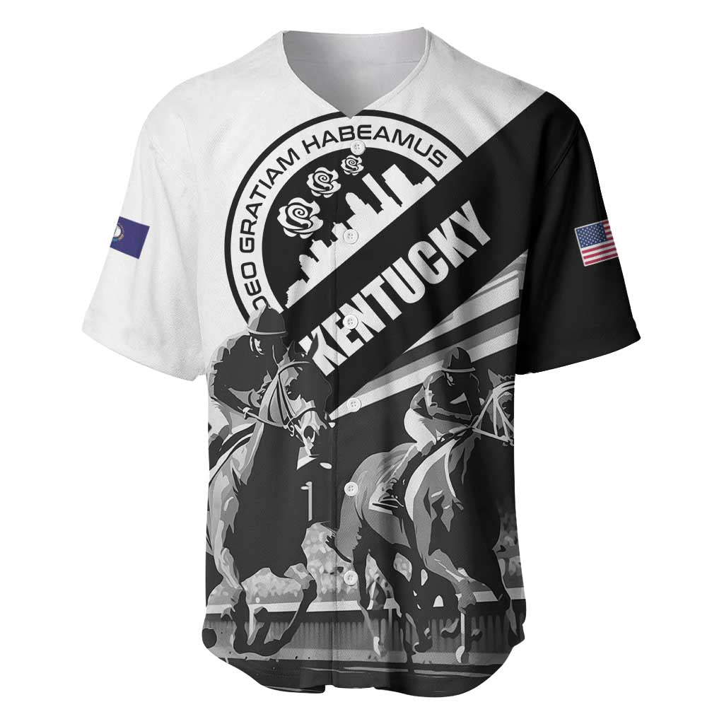 Personalized Kentucky Baseball Jersey Deo gratiam habeamus - Wonder Print Shop