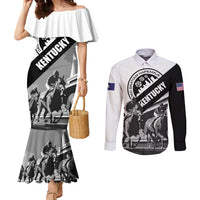 Personalized Kentucky Couples Matching Mermaid Dress and Long Sleeve Button Shirt Deo gratiam habeamus