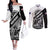 Personalized Kentucky Couples Matching Off The Shoulder Long Sleeve Dress and Long Sleeve Button Shirt Deo gratiam habeamus