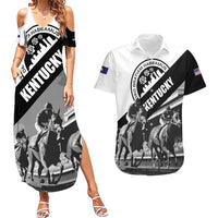 Personalized Kentucky Couples Matching Summer Maxi Dress and Hawaiian Shirt Deo gratiam habeamus - Wonder Print Shop