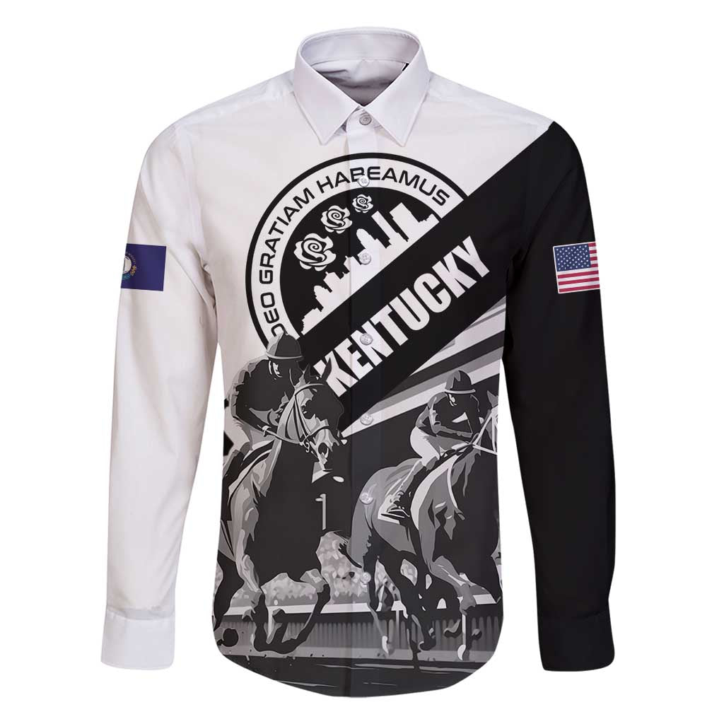 Personalized Kentucky Family Matching Long Sleeve Bodycon Dress and Hawaiian Shirt Deo gratiam habeamus - Wonder Print Shop