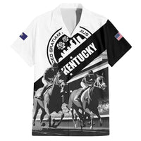 Personalized Kentucky Family Matching Off The Shoulder Long Sleeve Dress and Hawaiian Shirt Deo gratiam habeamus - Wonder Print Shop