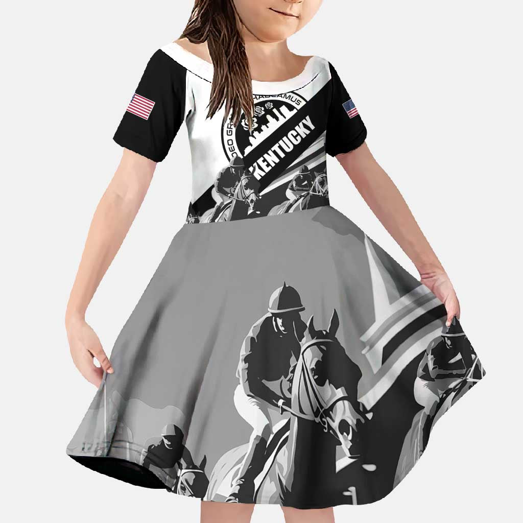 Personalized Kentucky Family Matching Off Shoulder Maxi Dress and Hawaiian Shirt Deo gratiam habeamus - Wonder Print Shop