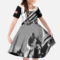 Personalized Kentucky Family Matching Off Shoulder Maxi Dress and Hawaiian Shirt Deo gratiam habeamus - Wonder Print Shop