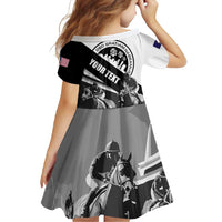 Personalized Kentucky Family Matching Short Sleeve Bodycon Dress and Hawaiian Shirt Deo gratiam habeamus - Wonder Print Shop