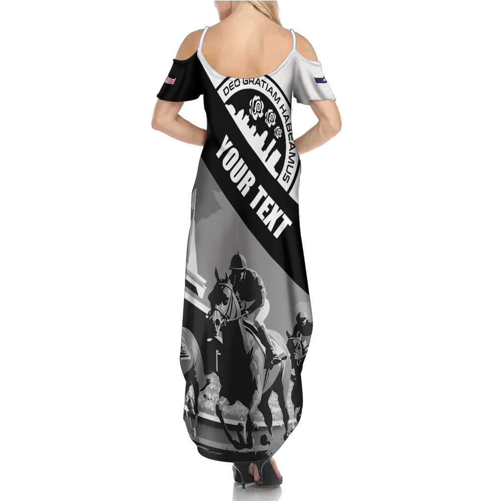 Personalized Kentucky Family Matching Summer Maxi Dress and Hawaiian Shirt Deo gratiam habeamus - Wonder Print Shop