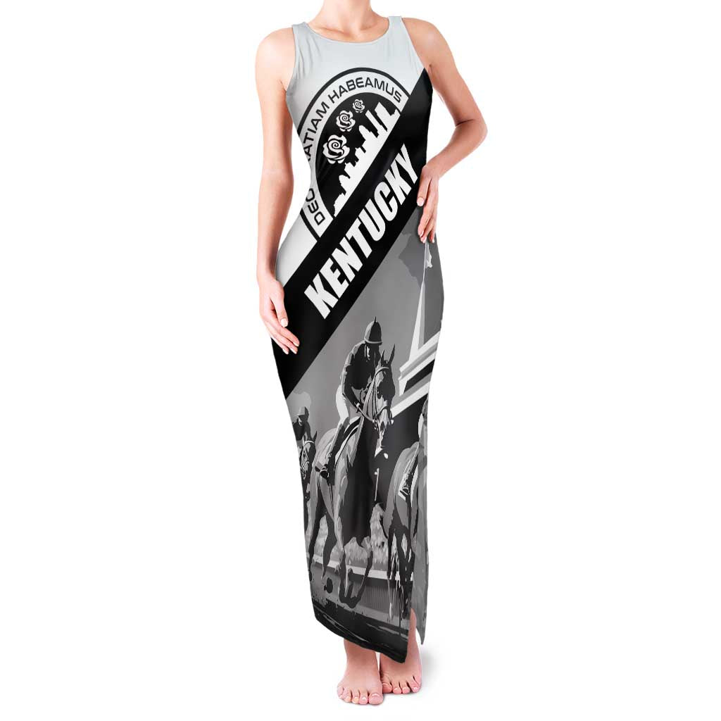 Personalized Kentucky Family Matching Tank Maxi Dress and Hawaiian Shirt Deo gratiam habeamus - Wonder Print Shop