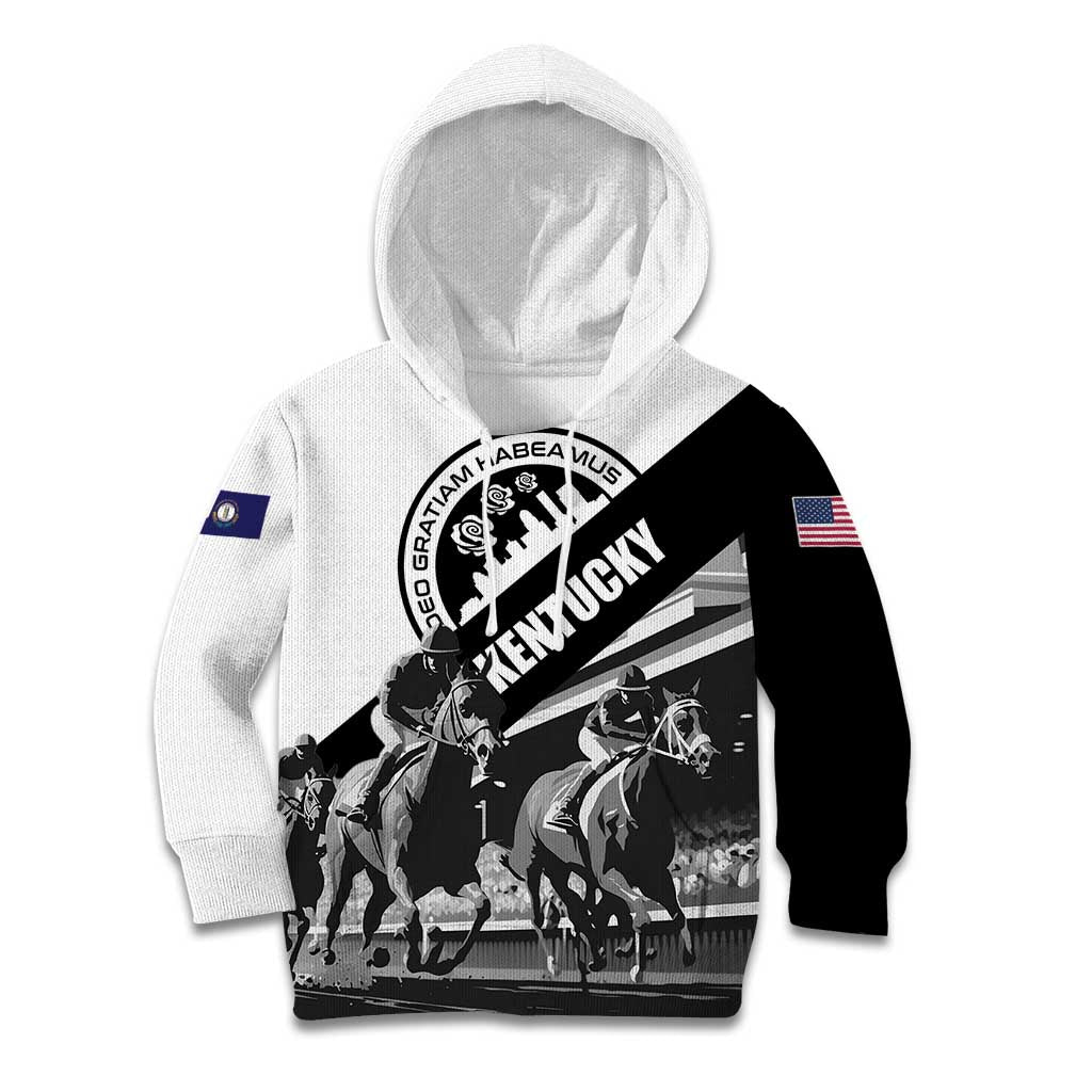 Personalized Kentucky Kid Hoodie Deo gratiam habeamus - Wonder Print Shop