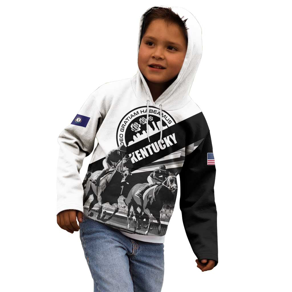 Personalized Kentucky Kid Hoodie Deo gratiam habeamus - Wonder Print Shop