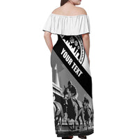 Personalized Kentucky Off Shoulder Maxi Dress Deo gratiam habeamus - Wonder Print Shop