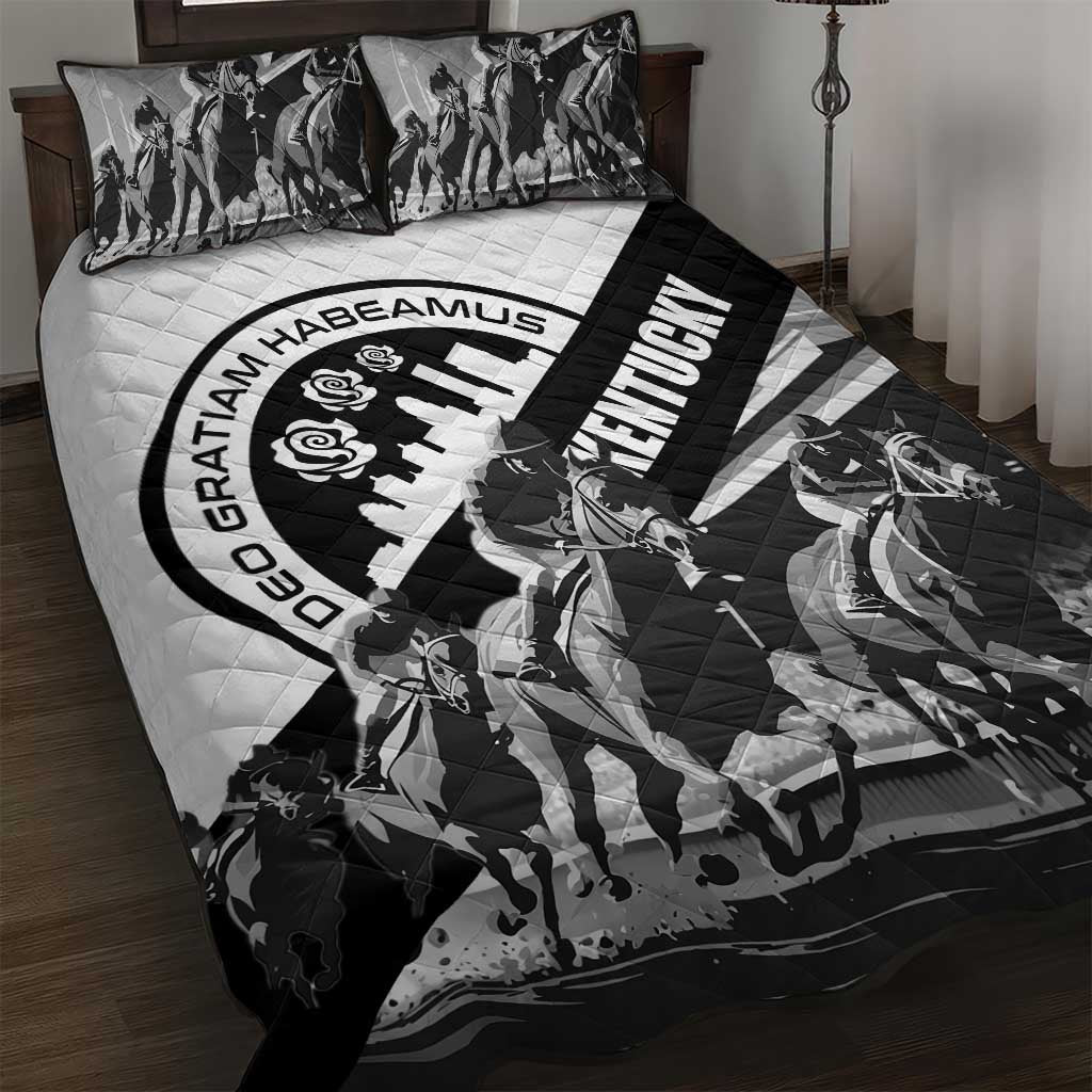 Kentucky Quilt Bed Set Deo gratiam habeamus - Wonder Print Shop