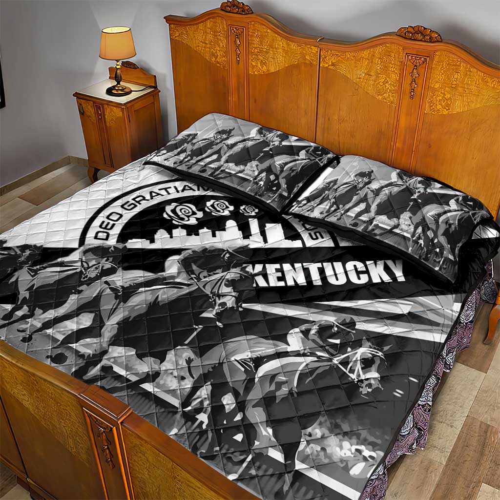 Kentucky Quilt Bed Set Deo gratiam habeamus - Wonder Print Shop