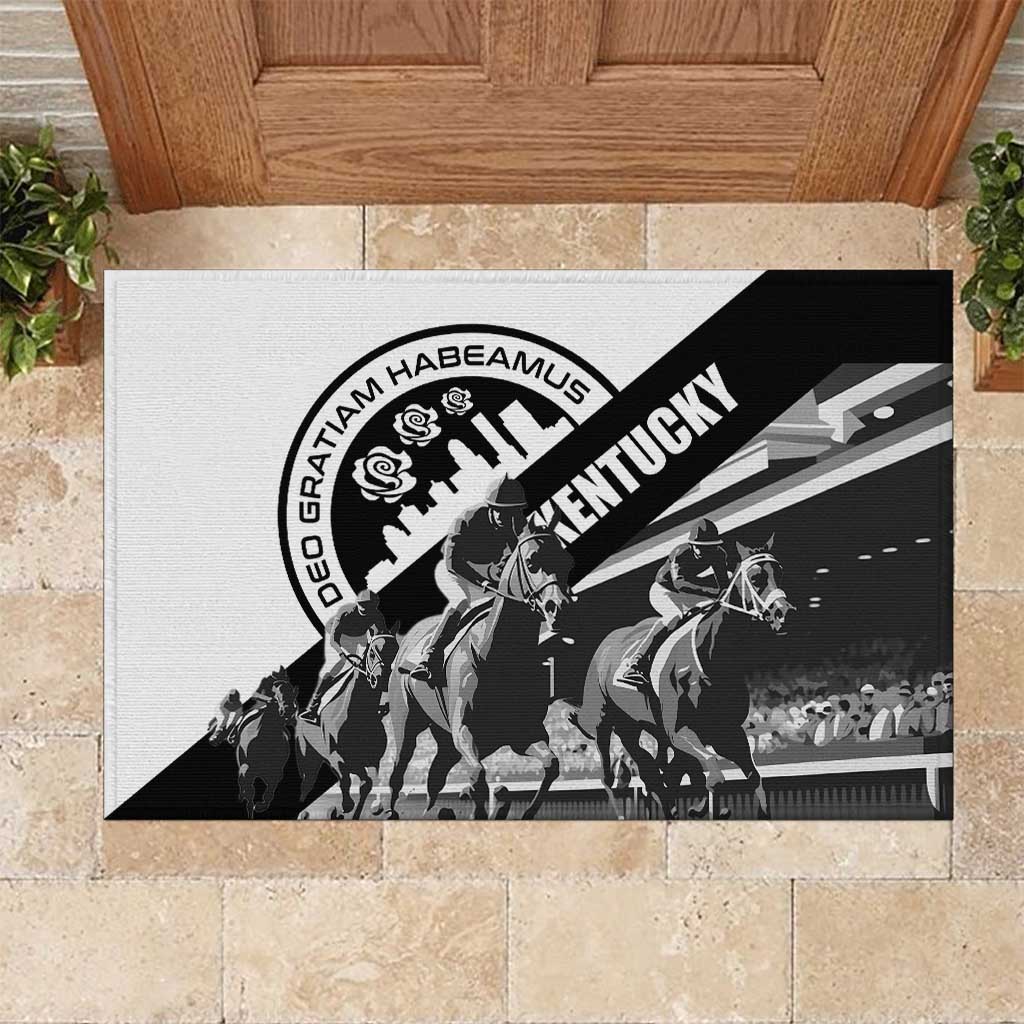 Kentucky Rubber Doormat Deo gratiam habeamus - Wonder Print Shop