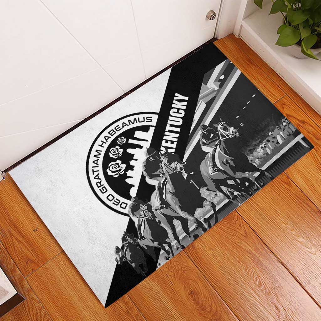 Kentucky Rubber Doormat Deo gratiam habeamus - Wonder Print Shop