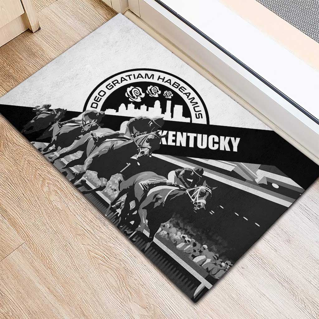 Kentucky Rubber Doormat Deo gratiam habeamus - Wonder Print Shop