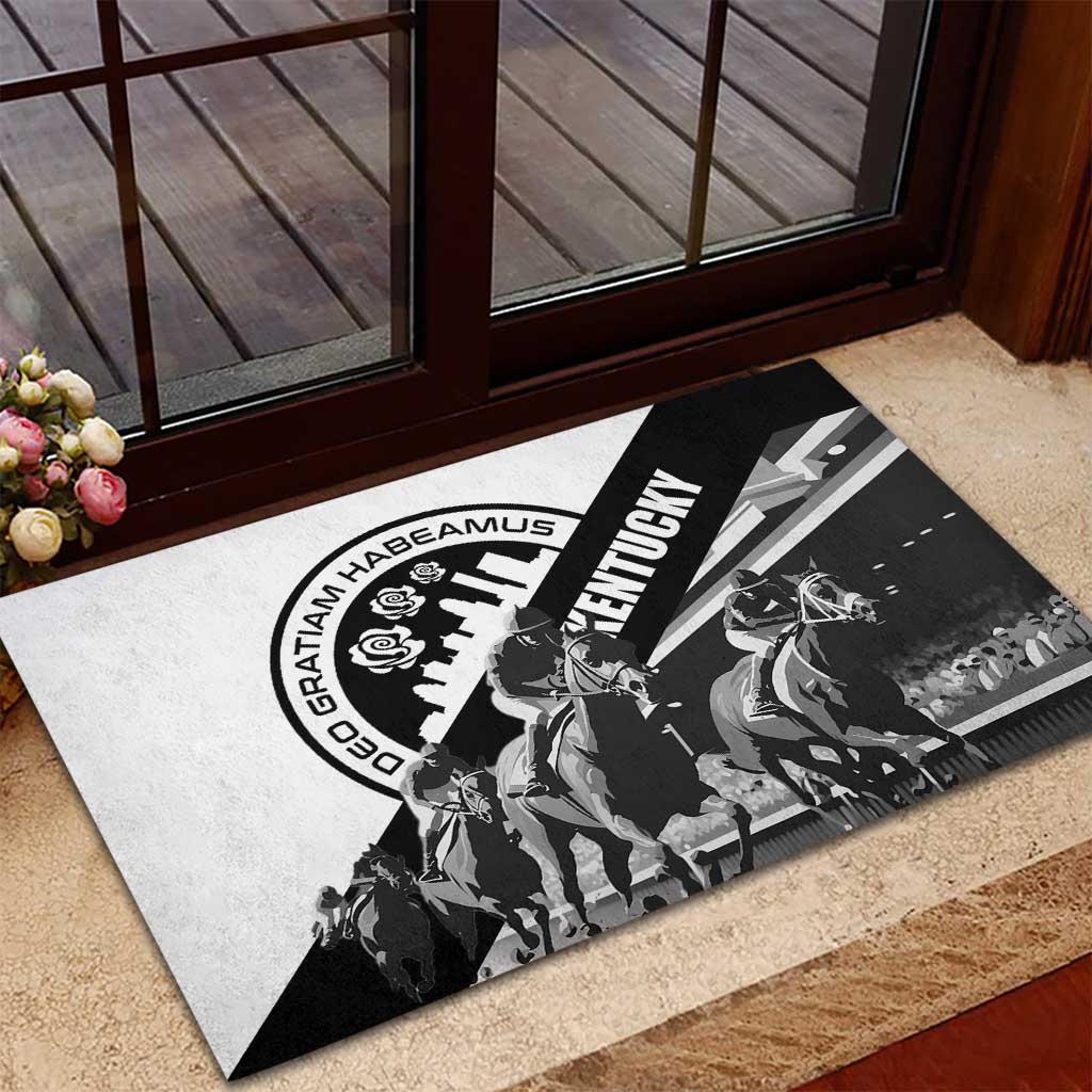 Kentucky Rubber Doormat Deo gratiam habeamus - Wonder Print Shop