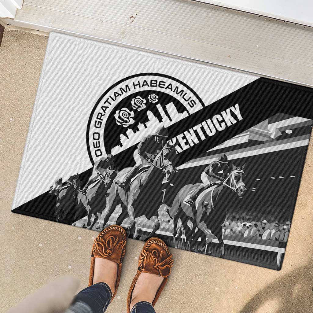 Kentucky Rubber Doormat Deo gratiam habeamus - Wonder Print Shop