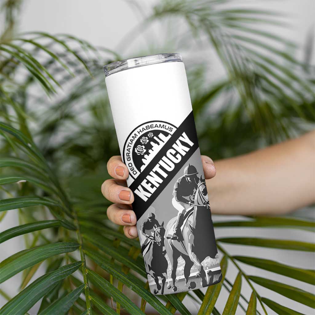 Personalized Kentucky Skinny Tumbler Deo gratiam habeamus - Wonder Print Shop