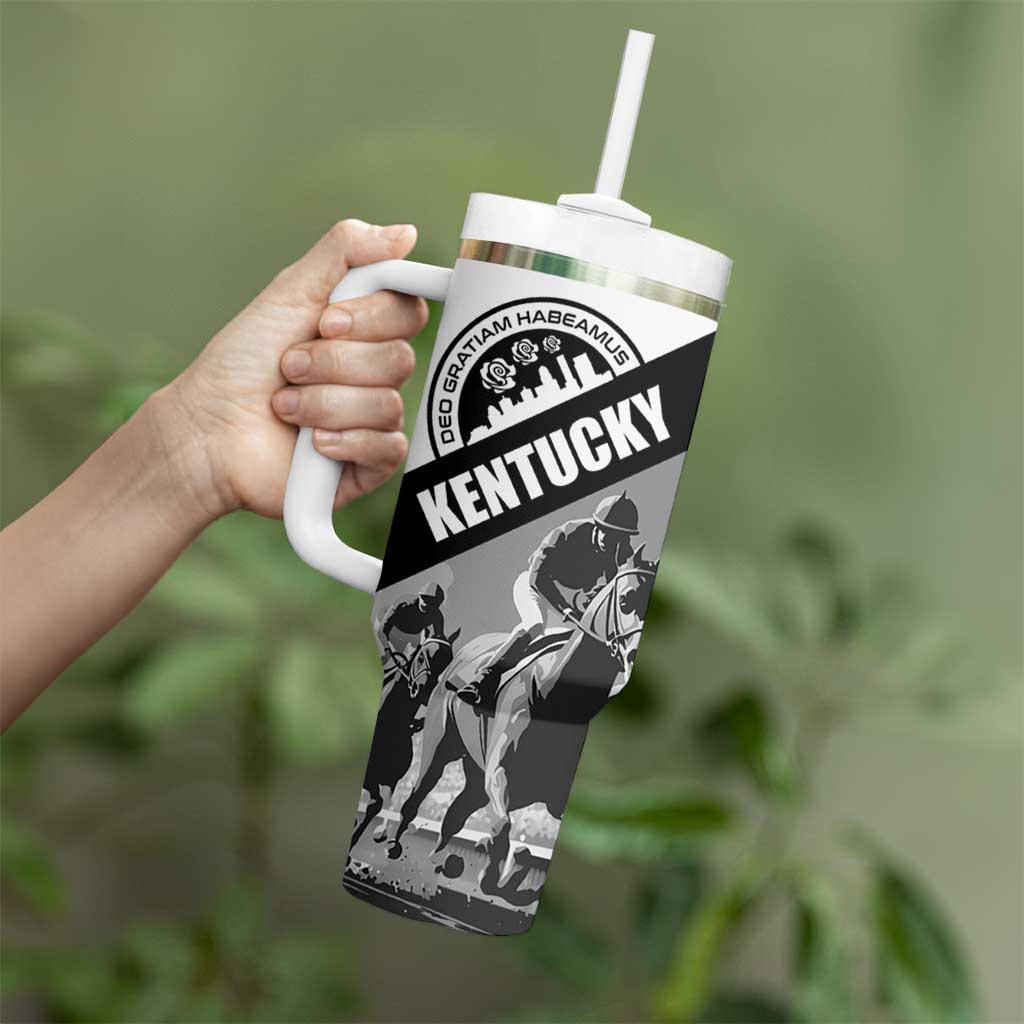 Personalized Kentucky Tumbler With Handle Deo gratiam habeamus - Wonder Print Shop