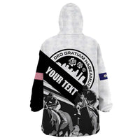 Personalized Kentucky Wearable Blanket Hoodie Deo gratiam habeamus - Wonder Print Shop