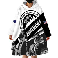Personalized Kentucky Wearable Blanket Hoodie Deo gratiam habeamus - Wonder Print Shop