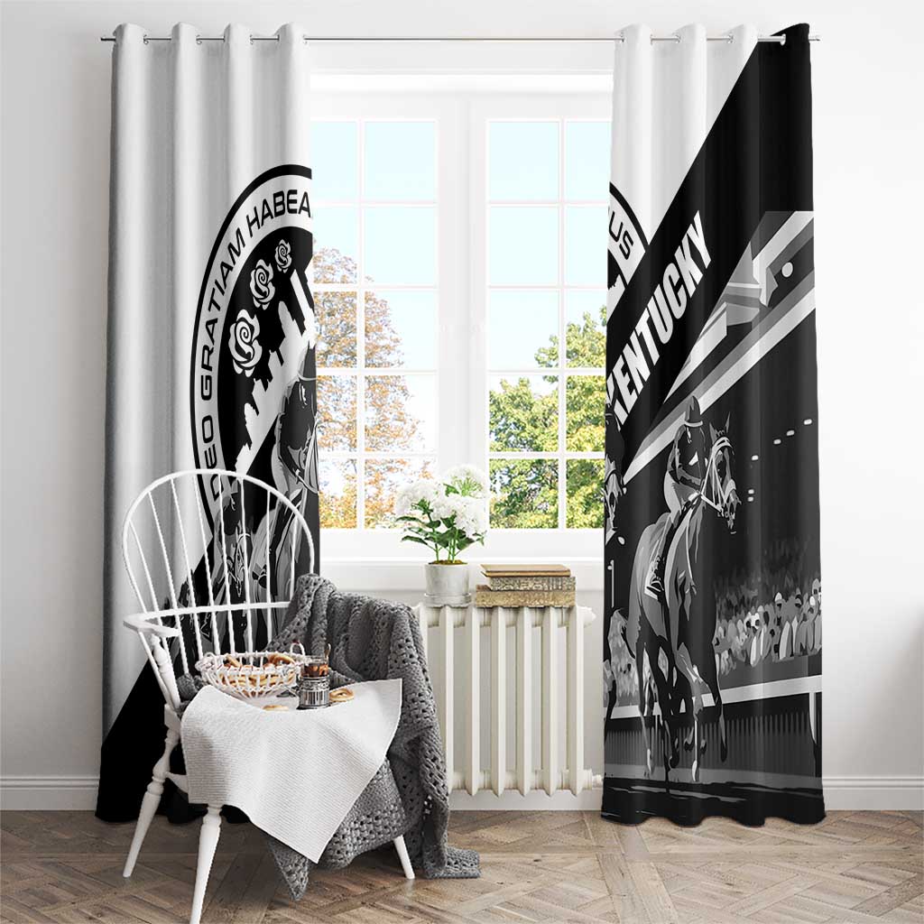 Kentucky Window Curtain Deo gratiam habeamus - Wonder Print Shop