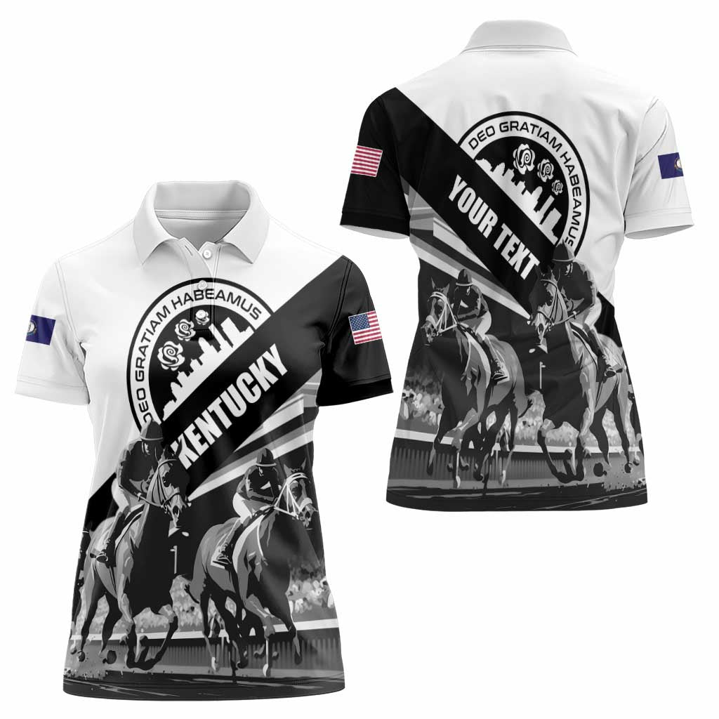 Personalized Kentucky Women Polo Shirt Deo gratiam habeamus - Wonder Print Shop