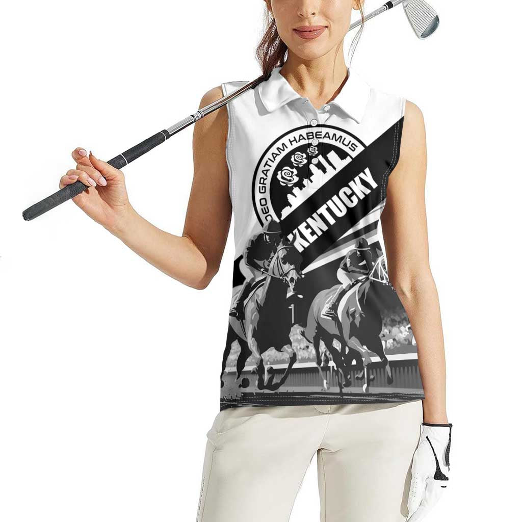 Personalized Kentucky Women Sleeveless Polo Shirt Deo gratiam habeamus - Wonder Print Shop