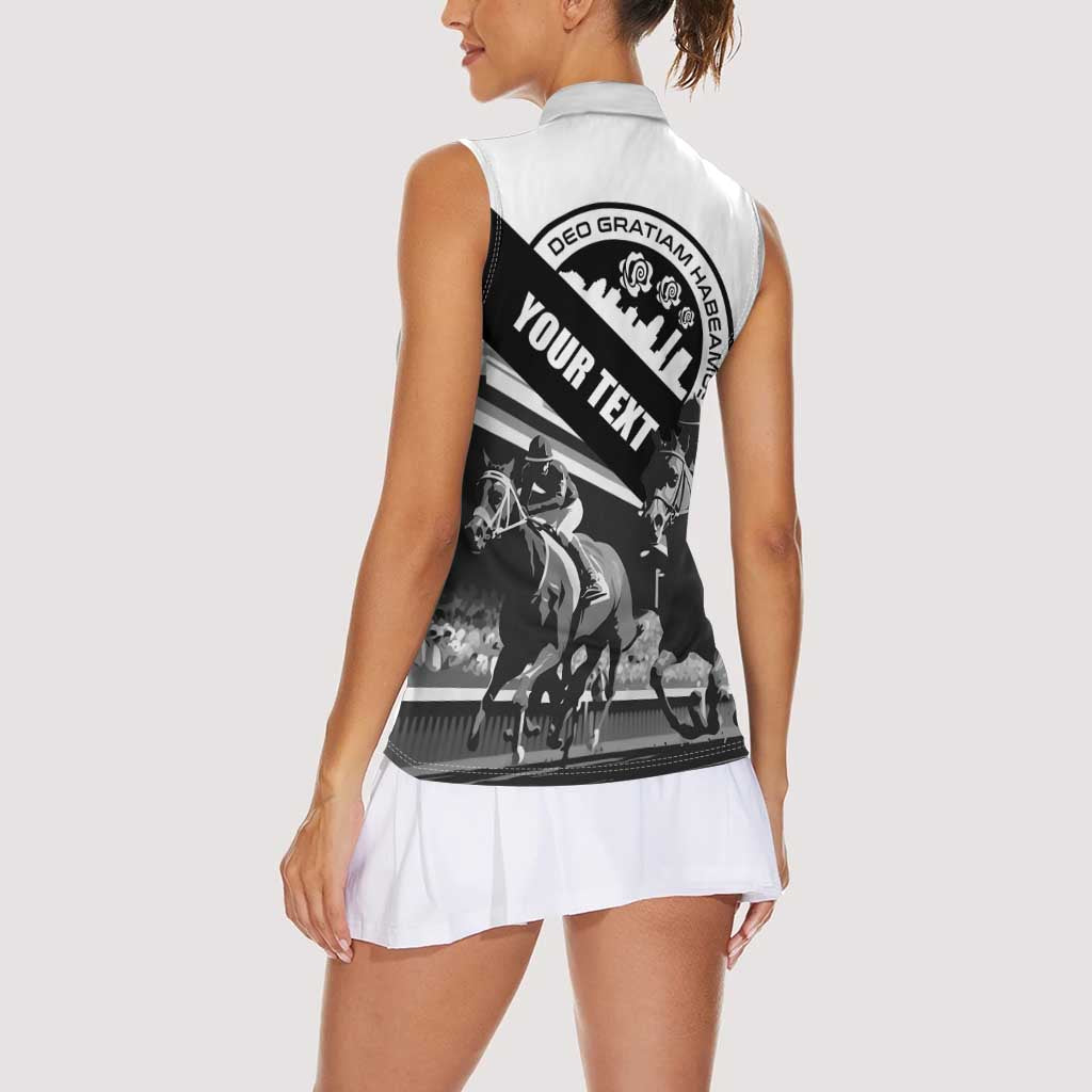 Personalized Kentucky Women Sleeveless Polo Shirt Deo gratiam habeamus - Wonder Print Shop
