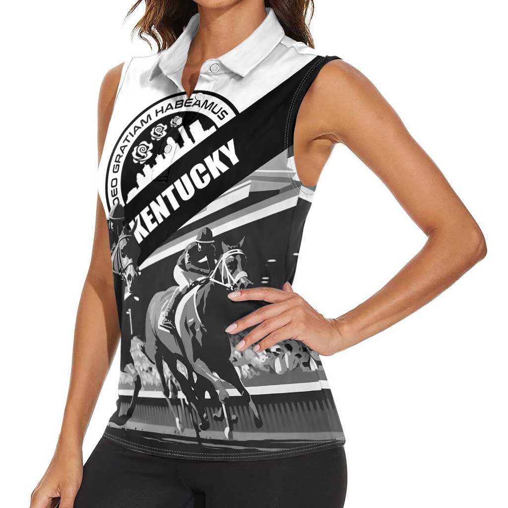 Personalized Kentucky Women Sleeveless Polo Shirt Deo gratiam habeamus - Wonder Print Shop