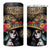 La Calavera Catrina Aztec Circle 4 in 1 Can Cooler Tumbler Dia de Muertos - Wonder Print Shop
